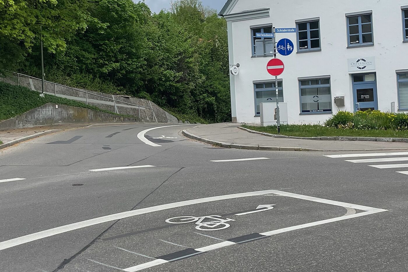 Einbahnstraße für Radfahrer frei