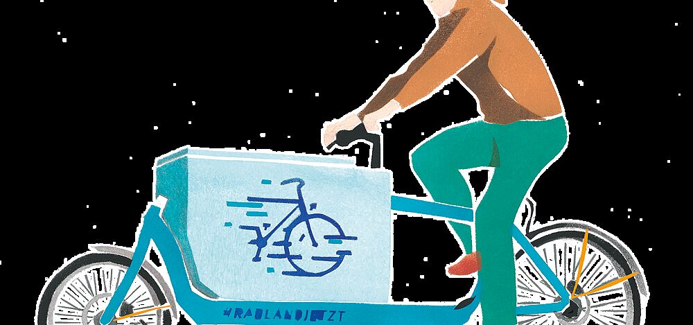 Lastenrad Illustration Lastenrad Illustration
