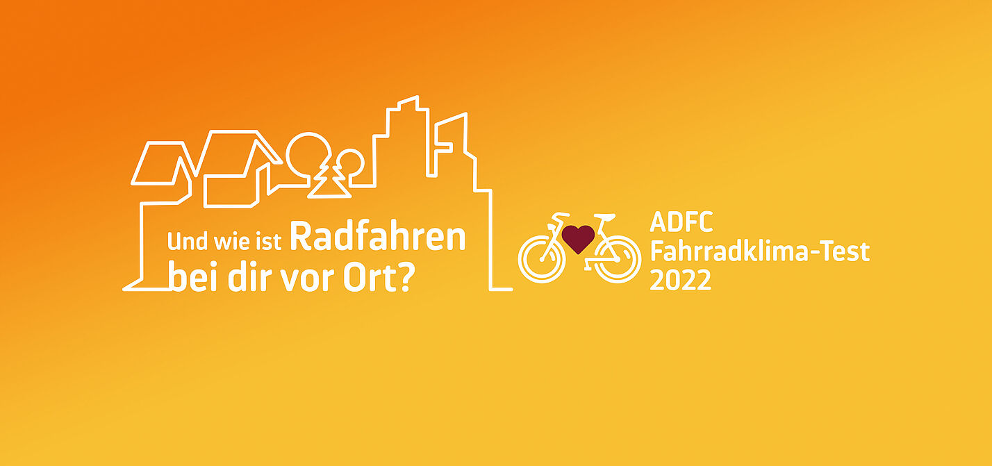 Keyvisual ADFC-Fahrradklima-Test 2022